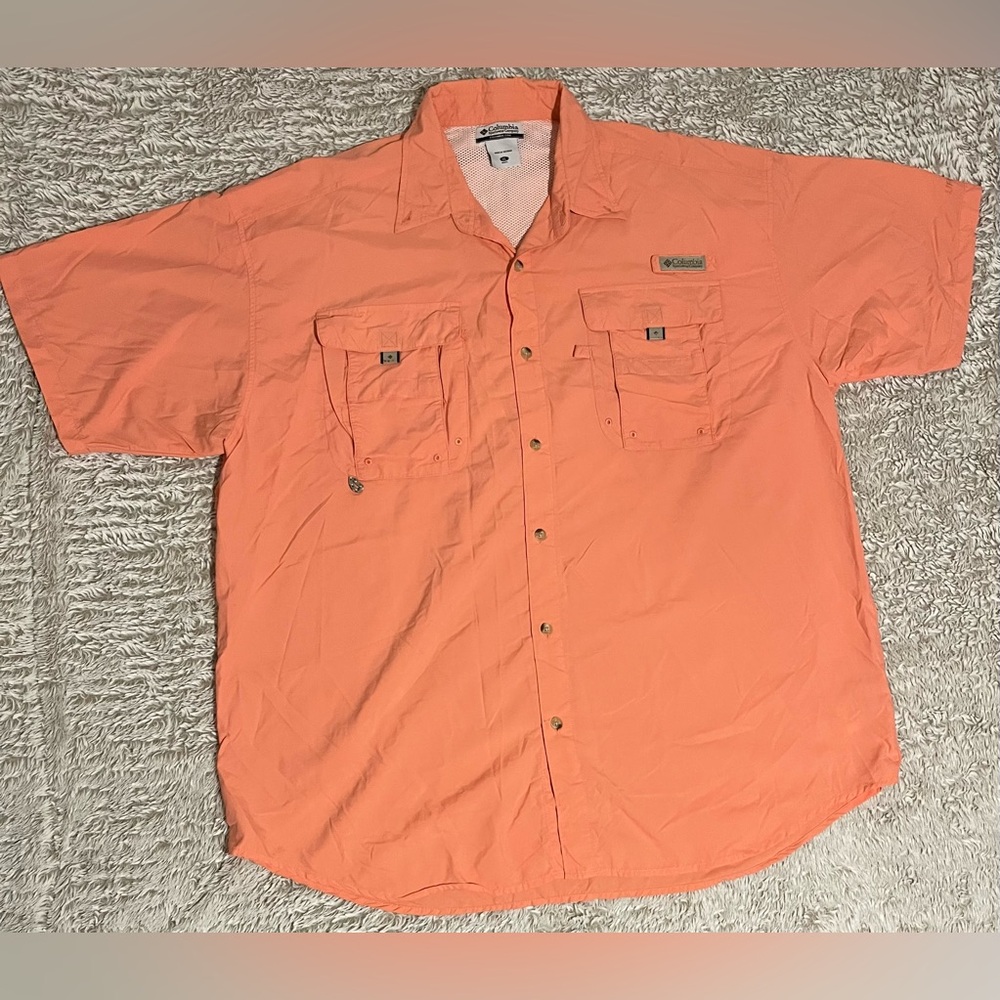 Columbia Men's Vibrant Orange Casual Shirt